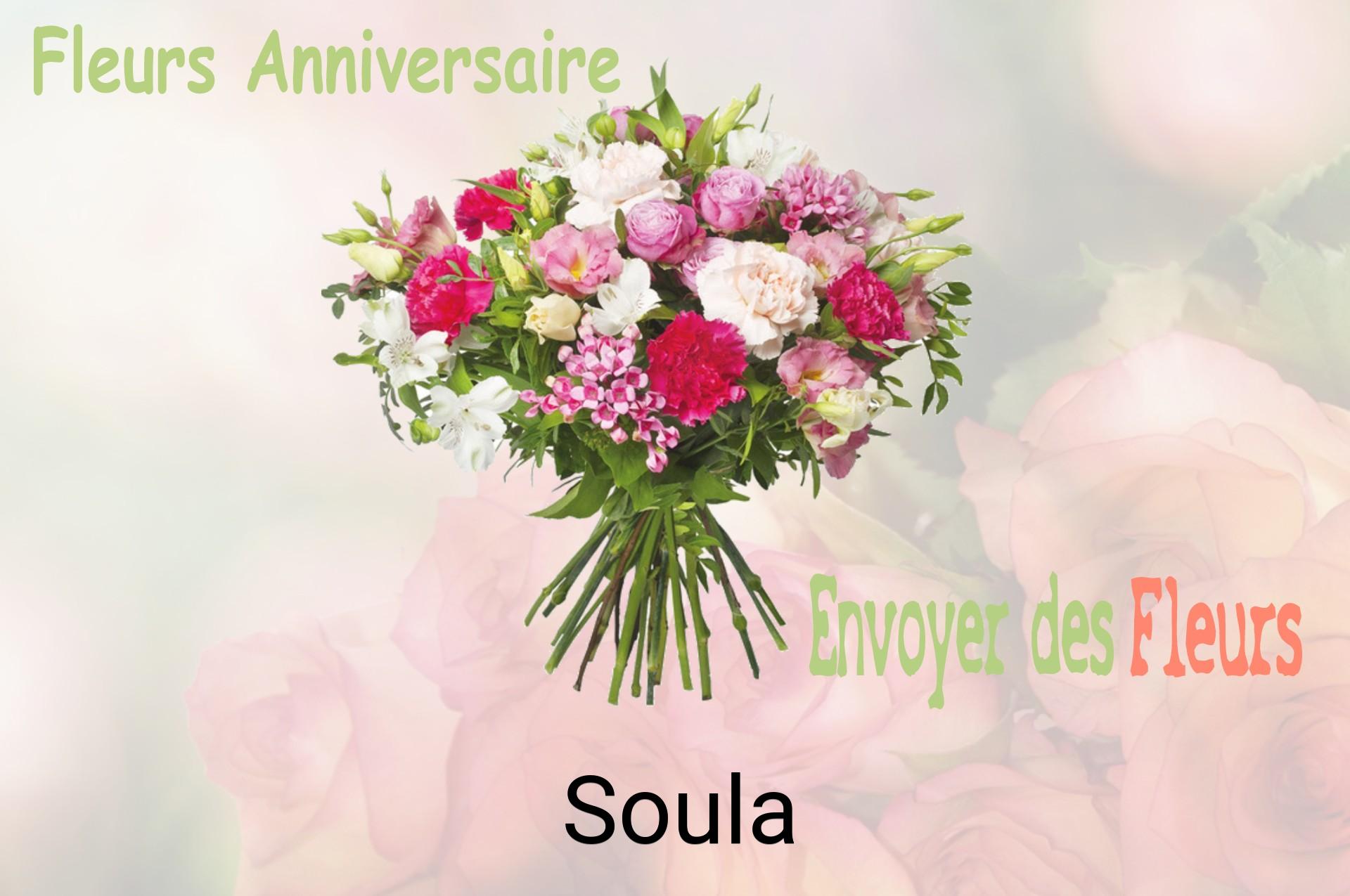 Bouquet de fleurs d’anniversaire livré à Soula